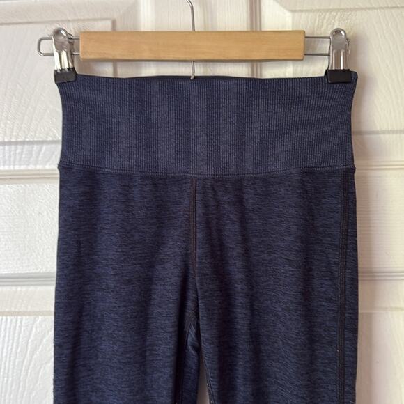 Alo Alosoft Yoga High Waisted Lounge Leggings Heathered Navy size XS - Picture 5 of 9